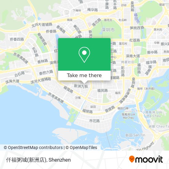 仟福粥城(新洲店) map