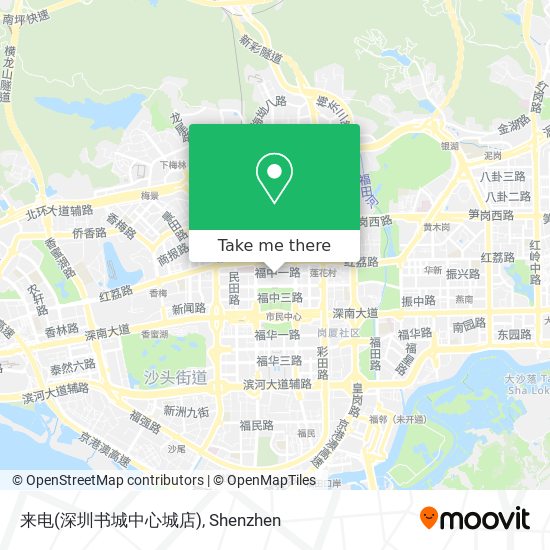 来电(深圳书城中心城店) map
