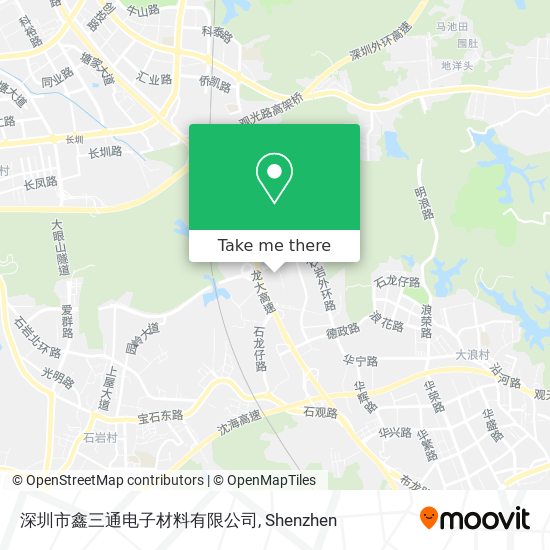 深圳市鑫三通电子材料有限公司 map