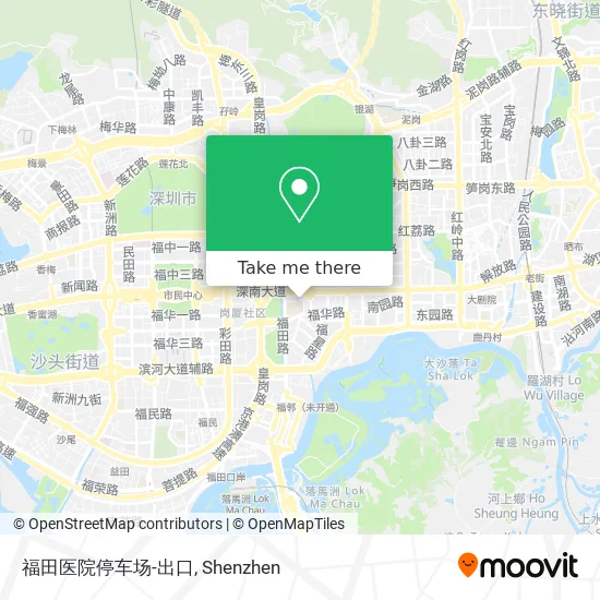 福田医院停车场-出口 map