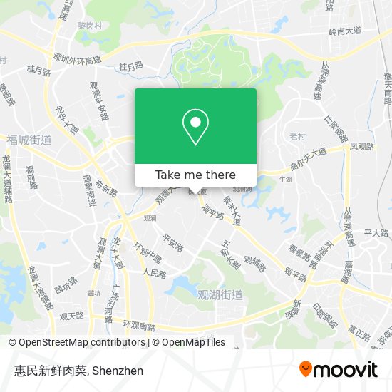 惠民新鲜肉菜 map