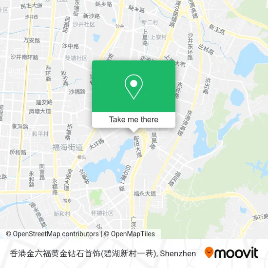 香港金六福黄金钻石首饰(碧湖新村一巷) map