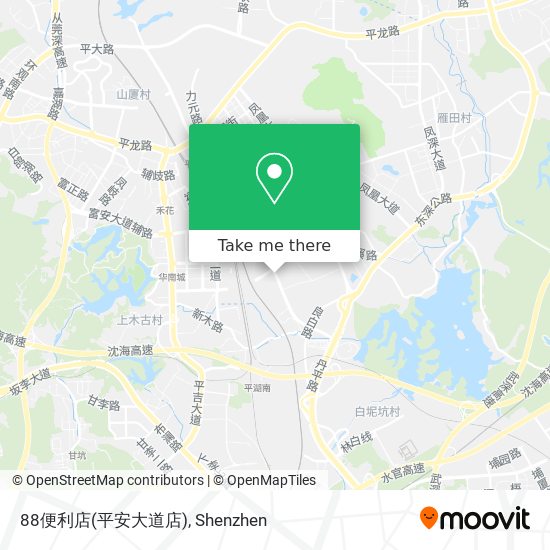 88便利店(平安大道店) map