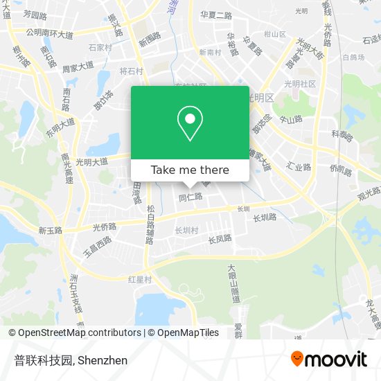 普联科技园 map