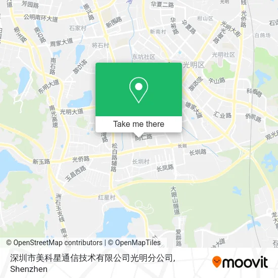 深圳市美科星通信技术有限公司光明分公司 map
