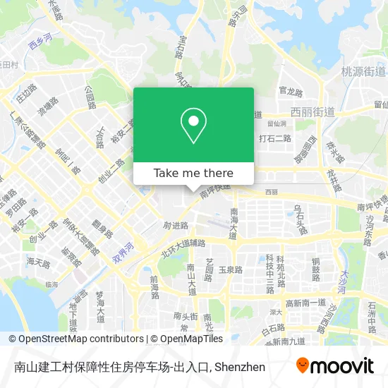 南山建工村保障性住房停车场-出入口 map