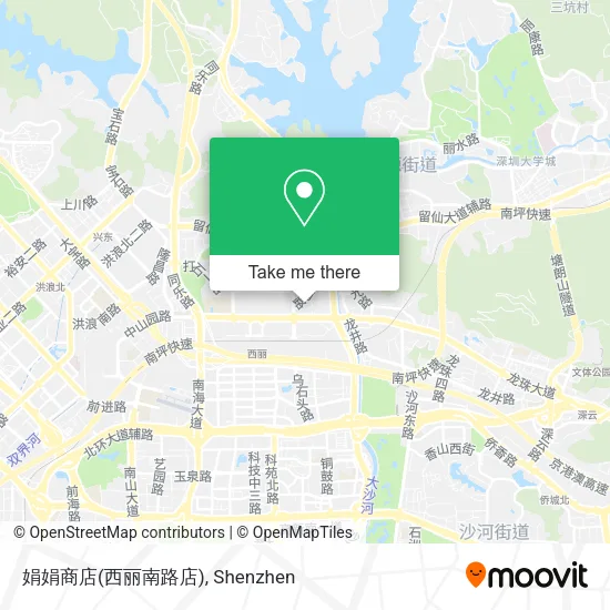 娟娟商店(西丽南路店) map
