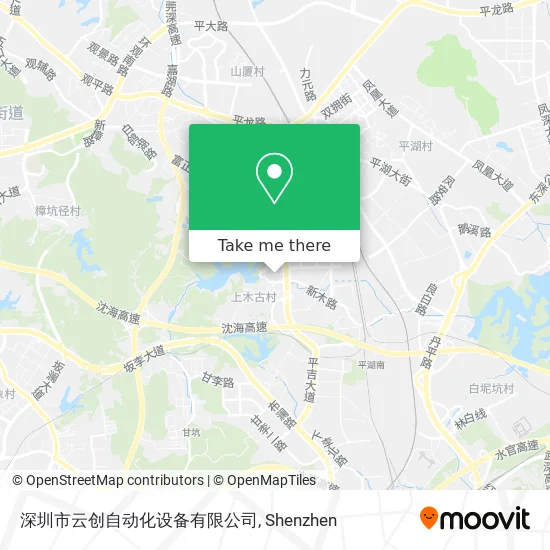 深圳市云创自动化设备有限公司 map