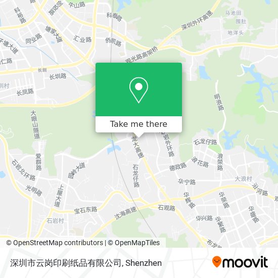 深圳市云岗印刷纸品有限公司 map