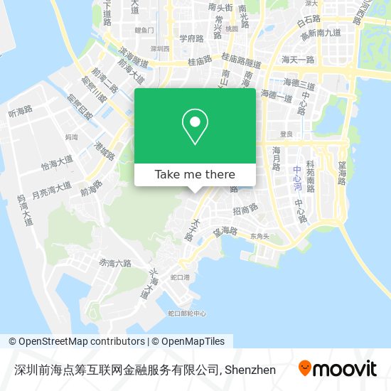 深圳前海点筹互联网金融服务有限公司 map