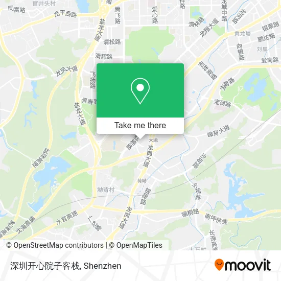 深圳开心院子客栈 map