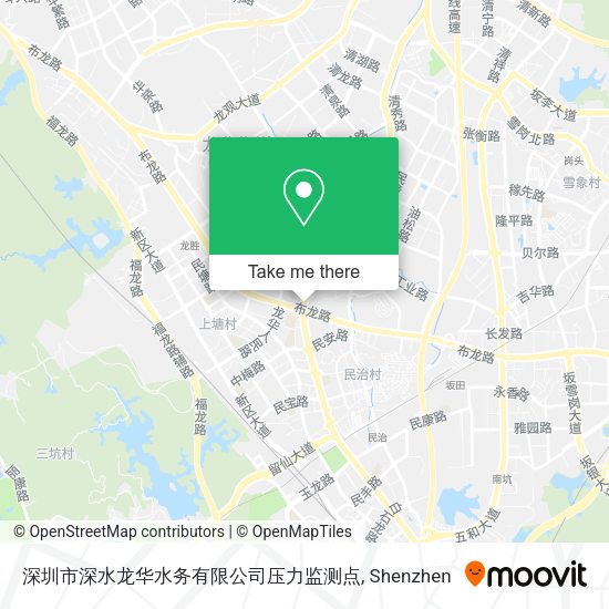 深圳市深水龙华水务有限公司压力监测点 map