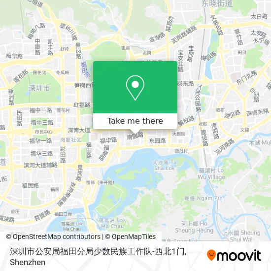 深圳市公安局福田分局少数民族工作队-西北1门 map