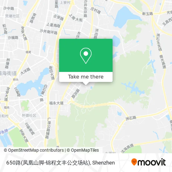 650路(凤凰山脚-锦程文丰公交场站) map