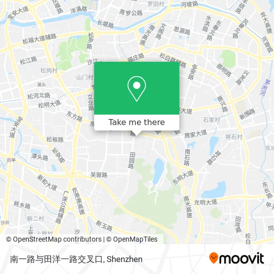 南一路与田洋一路交叉口 map