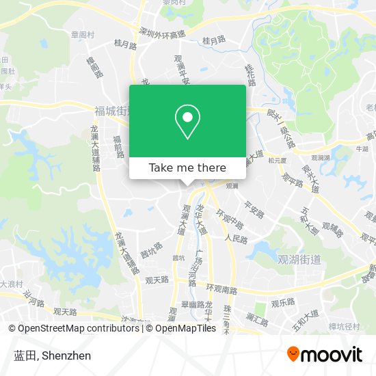 蓝田 map