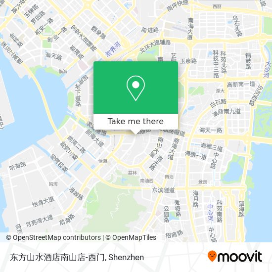 东方山水酒店南山店-西门 map