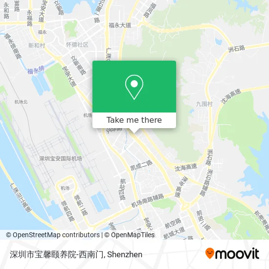 深圳市宝馨颐养院-西南门 map
