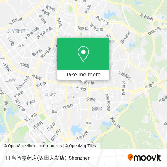 叮当智慧药房(坂田大发店) map