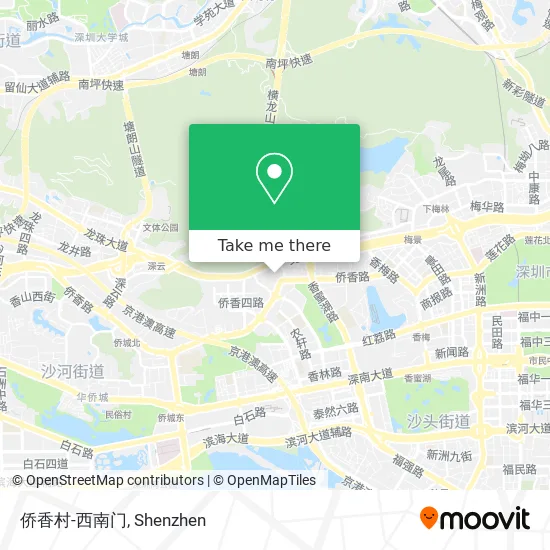 侨香村-西南门 map