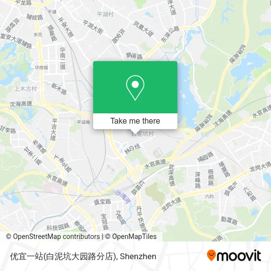 优宜一站(白泥坑大园路分店) map