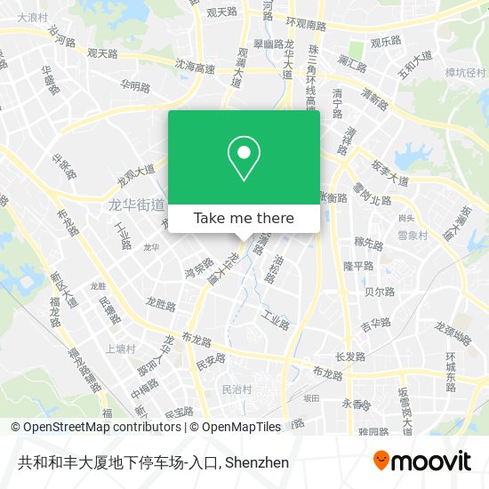共和和丰大厦地下停车场-入口 map