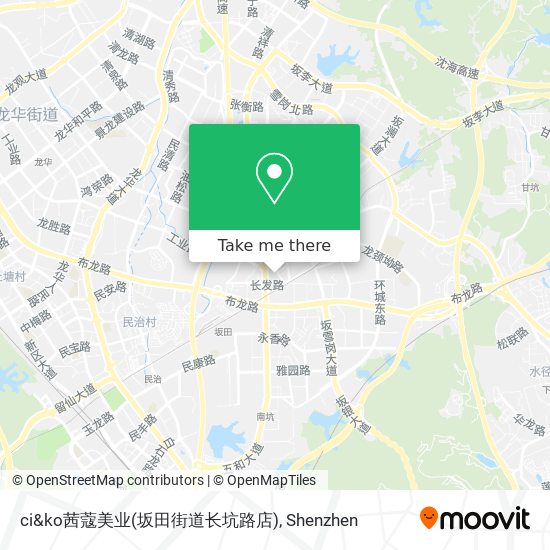 ci&ko茜蔻美业(坂田街道长坑路店) map