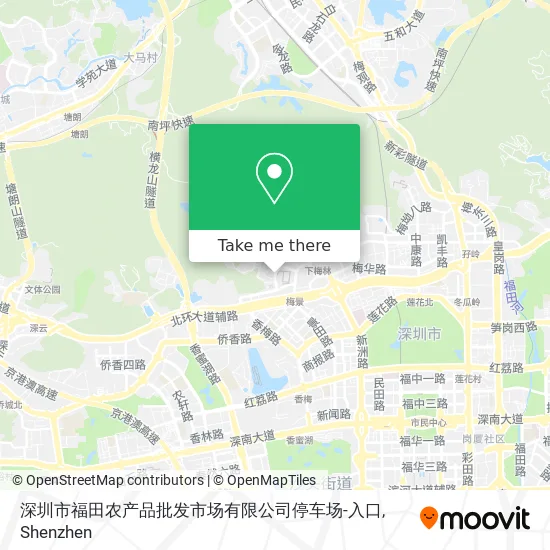 深圳市福田农产品批发市场有限公司停车场-入口 map