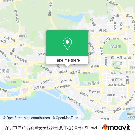 深圳市农产品质量安全检验检测中心(福田) map