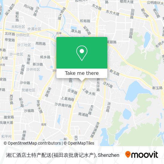 湘汇酒店土特产配送(福田农批唐记水产) map