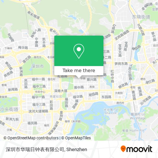 深圳市华瑞日钟表有限公司 map