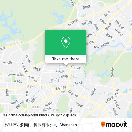 深圳市松阳电子科技有限公司 map