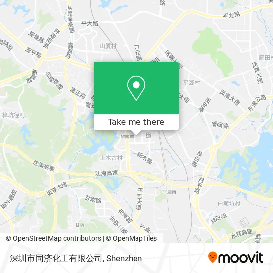 深圳市同济化工有限公司 map