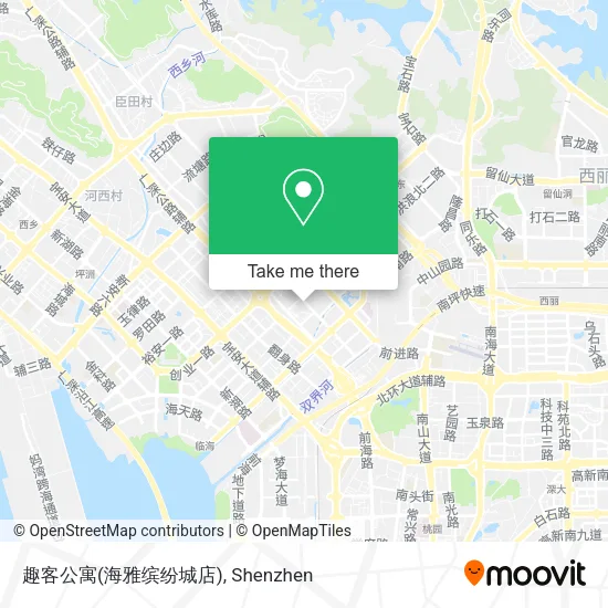 趣客公寓(海雅缤纷城店) map
