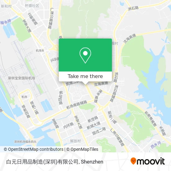 白元日用品制造(深圳)有限公司 map
