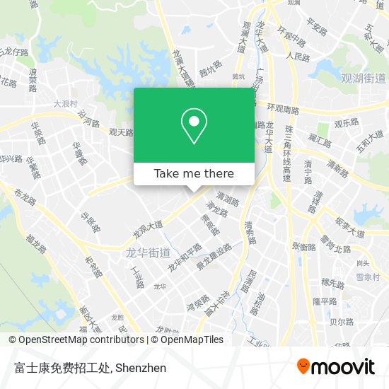富士康免费招工处 map