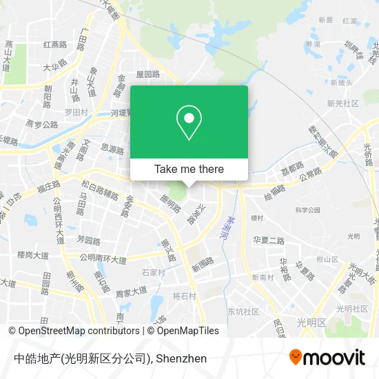 中皓地产(光明新区分公司) map