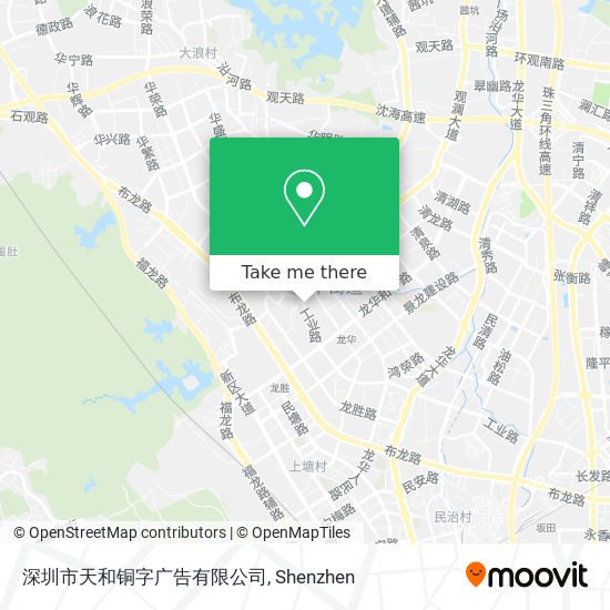 深圳市天和铜字广告有限公司 map