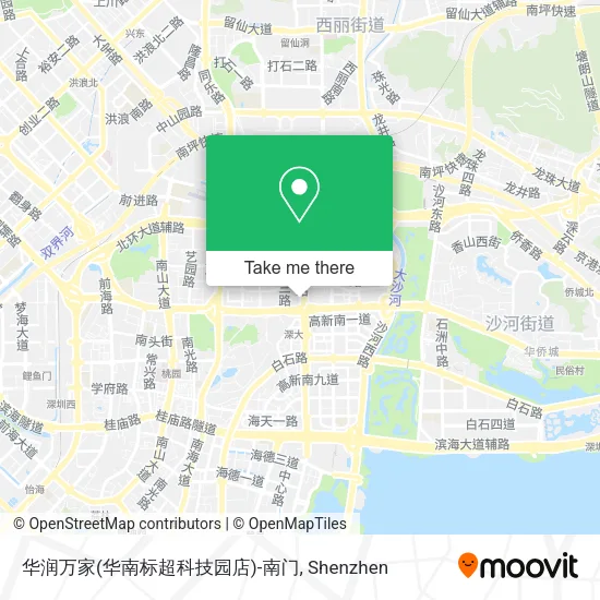 华润万家(华南标超科技园店)-南门 map