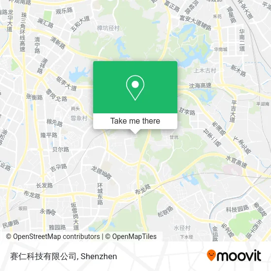 赛仁科技有限公司 map