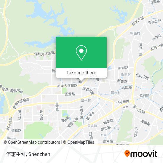 佰惠生鲜 map