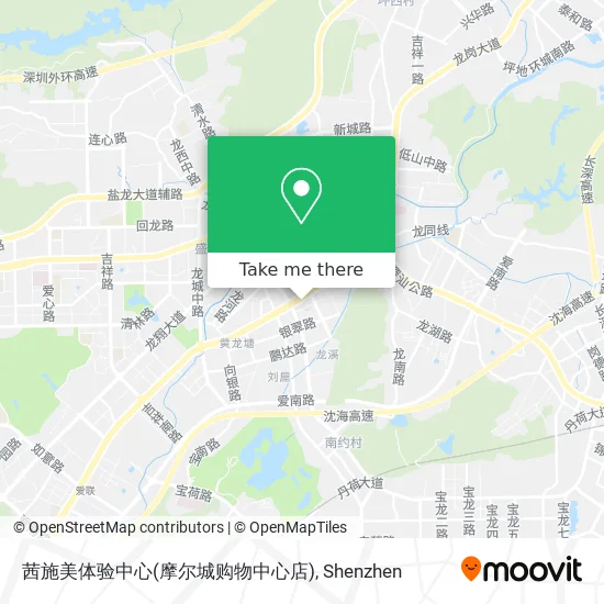 茜施美体验中心(摩尔城购物中心店) map