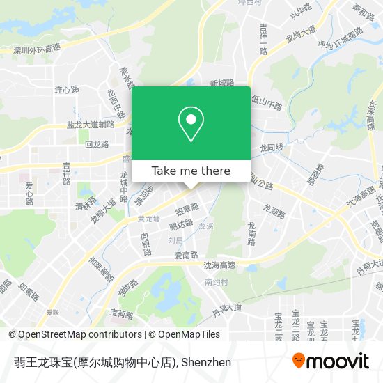 翡王龙珠宝(摩尔城购物中心店) map