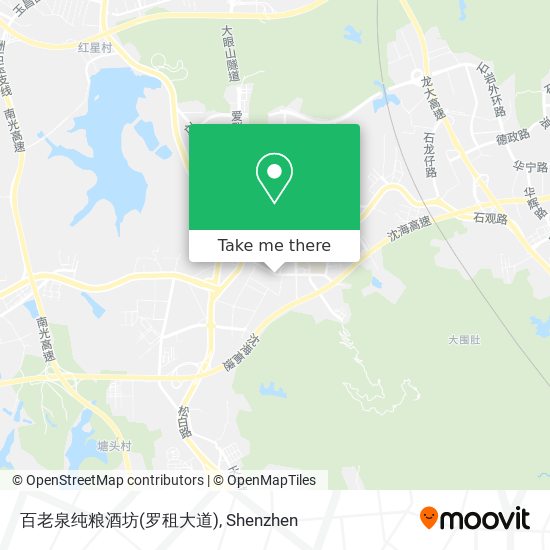 百老泉纯粮酒坊(罗租大道) map