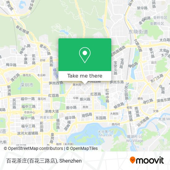 百花茶庄(百花三路店) map