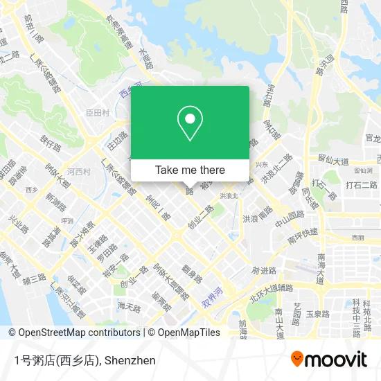 1号粥店(西乡店) map