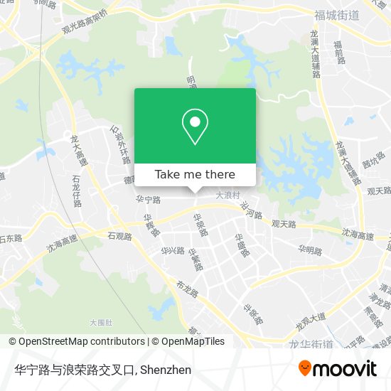 华宁路与浪荣路交叉口 map
