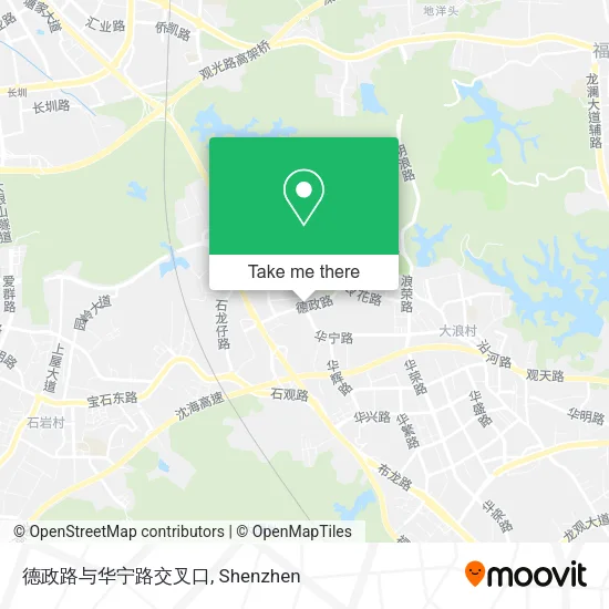 德政路与华宁路交叉口 map