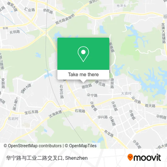 华宁路与工业二路交叉口 map