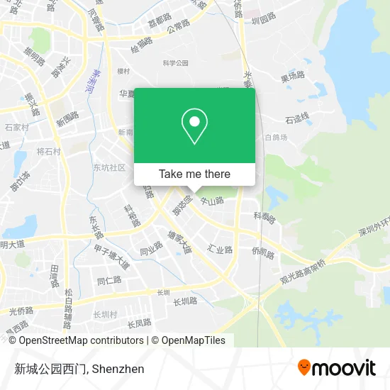 新城公园西门 map